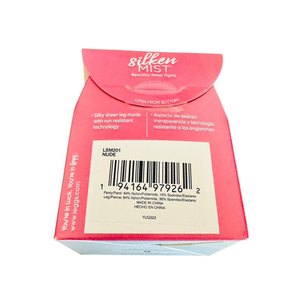 7 Pack L'eggs Silken Mist Control Top Tights Nude‎ Size A Sheer Toe LSM201 - Picture 3 of 4